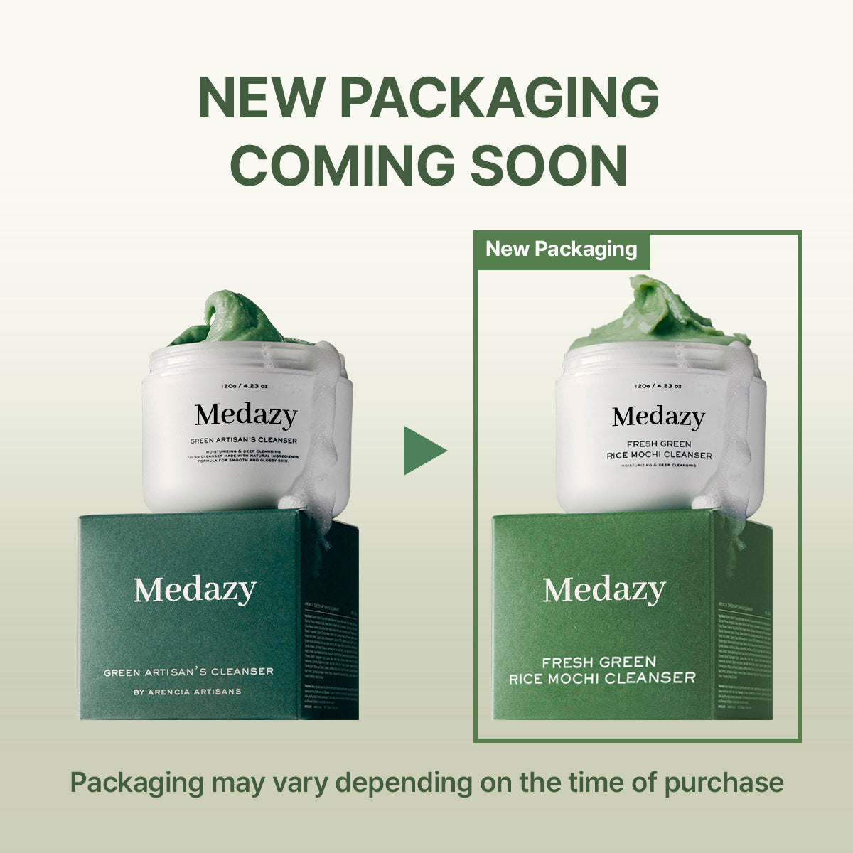 Medazy Fresh Green Rice Mochi Cleanser