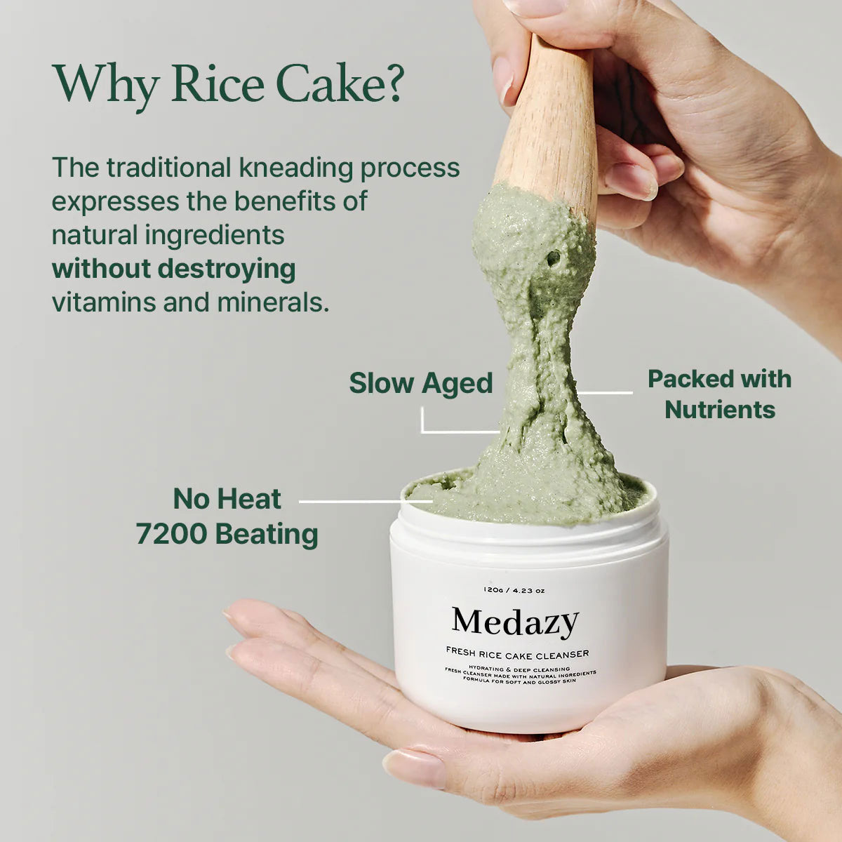 Medazy Fresh Green Rice Mochi Cleanser